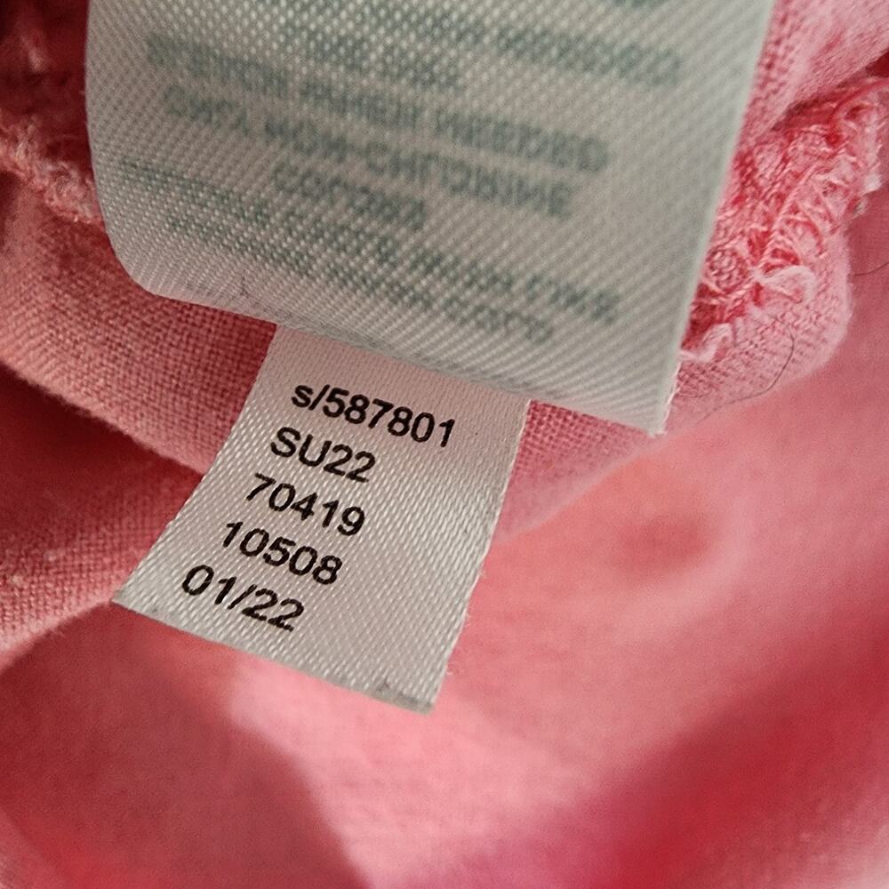 LOFT Women Shirt Size XL Pink Linen Blend Button Up Long Sleeves Collared Casual - Picture 10 of 10